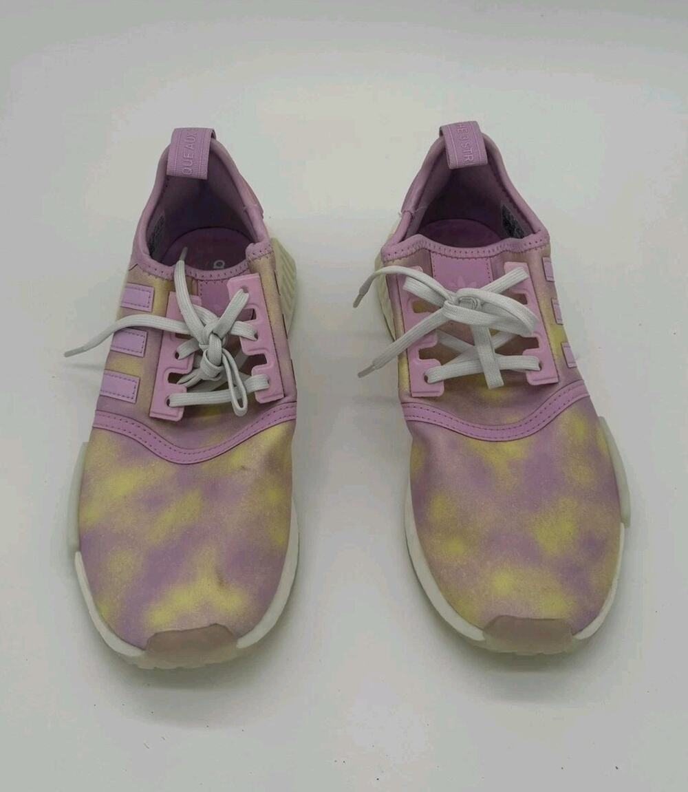 Adidas NMD_R1 Shoes Womens Size 5.5 Multicolor Tie Dye Mesh Running Sneakers